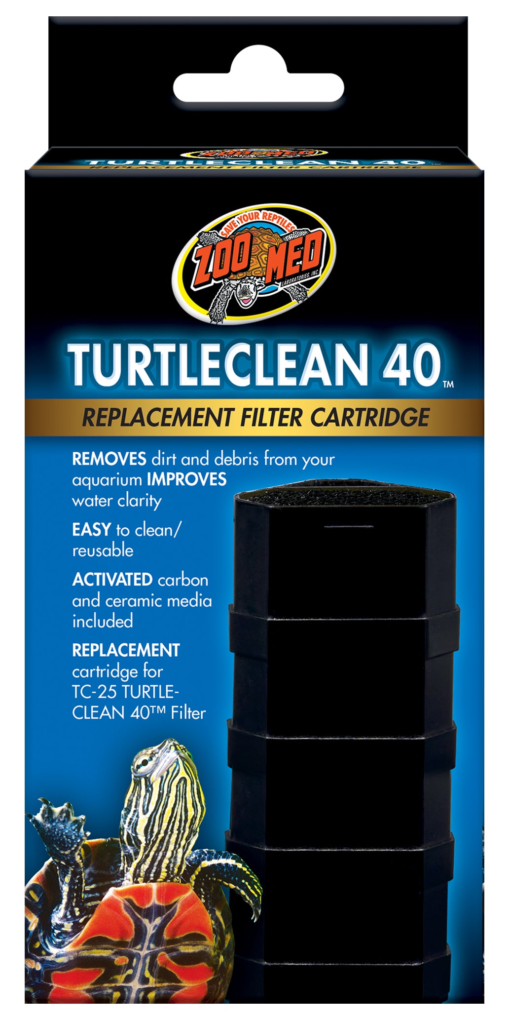 Zoo Med TurtleClean 10, 20, & 40 Replacement Cartridge Zoo-Med