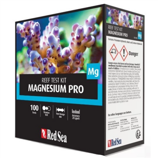 Red Sea Magnesium Pro — High-Accuracy Titration Test Kit 100 Tests with Professional Titrator Red Sea