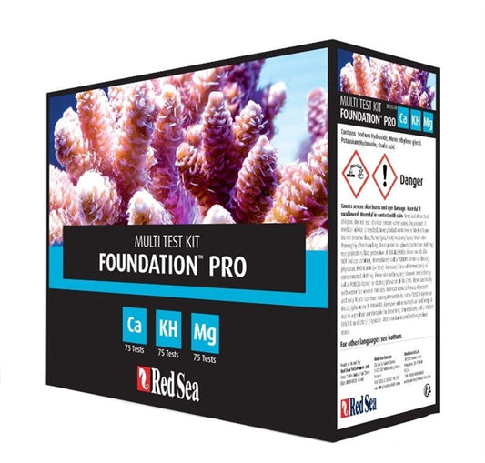 Red Sea Reef Foundation Pro Multi Test Kit Ca, Alk, Mg — Calcium, Magnesium & Alkalinity Red Sea