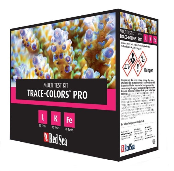 Red Sea Reef Trace Colors Multi Test Kit — Iodine / Potassium / Iron Red Sea