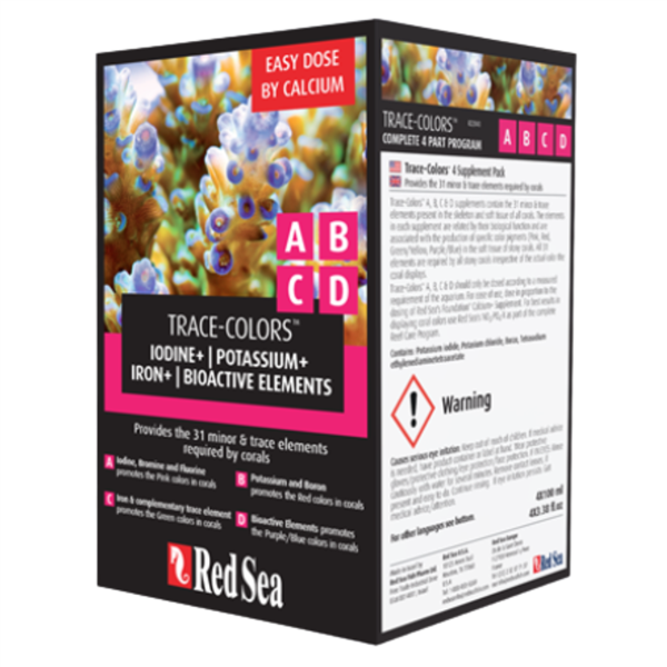 Red Sea Reef Colors ABCD 4-Pack 4 × 100 mL Red Sea