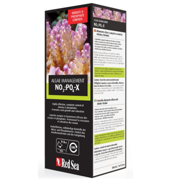 Red Sea NO3:PO4-X Nitrate & Phosphate Reducer — 500 mL / 1 L / 5 L Red Sea