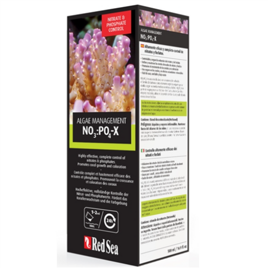 Red Sea NO3:PO4-X Nitrate & Phosphate Reducer — 500 mL / 1 L / 5 L Red Sea