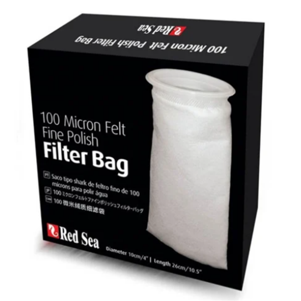 Red Sea 100 Micron Felt Fine Polish Filter Bag — 4" x 10.5" Red Sea