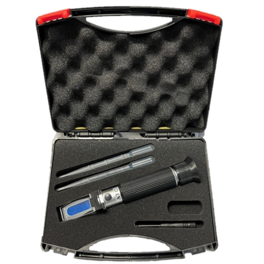 Aquarium Elements Premium Saltwater Refractometer - Large Black Case Aquarium Elements