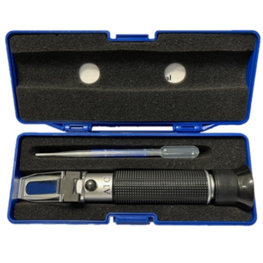 Aquarium Elements Saltwater Refractometer - Small Blue Case Aquarium Elements
