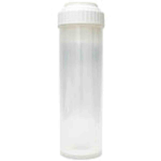 RO 10" Empty Clear Cartridge Refillable Screw Top - White ReefH2O