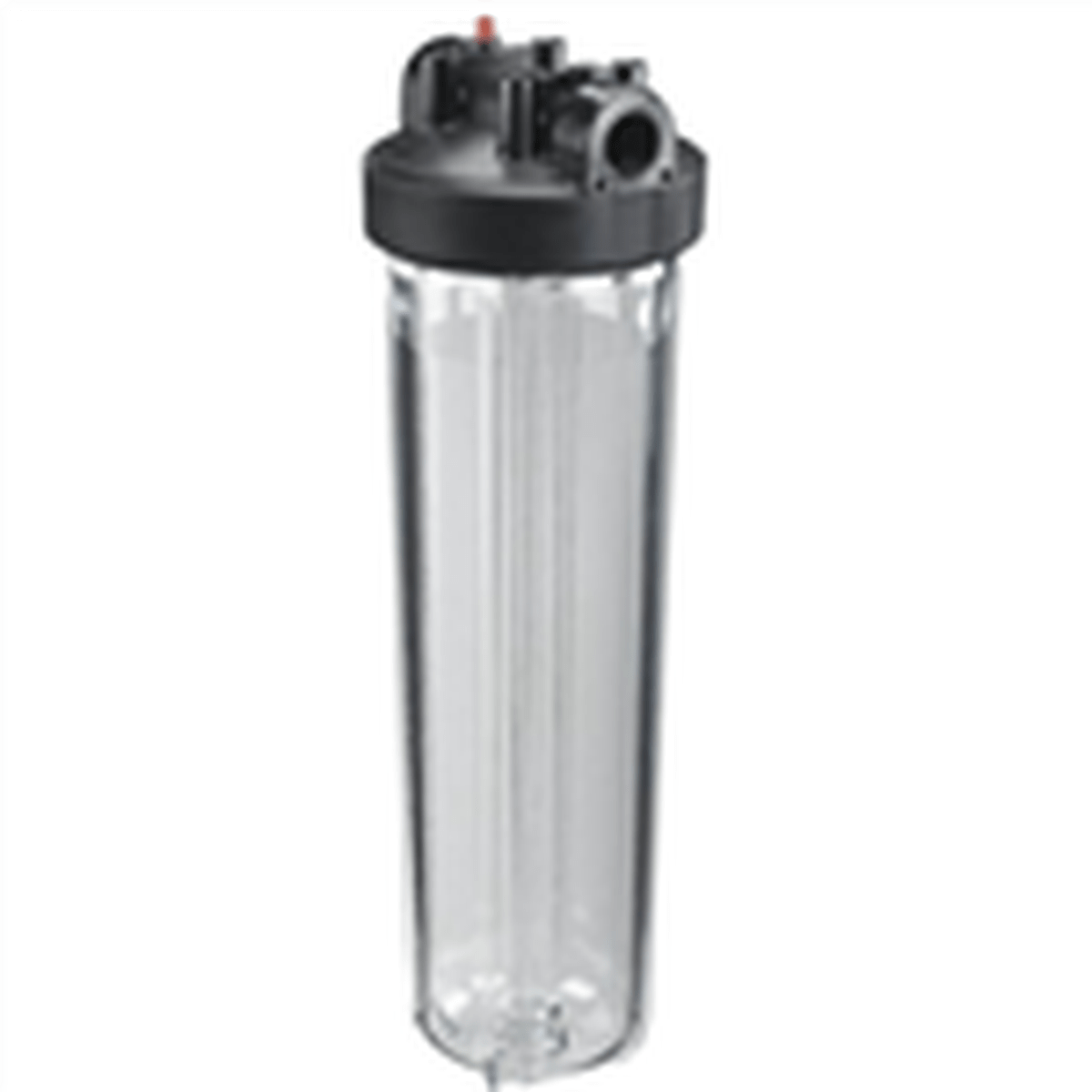 RO 2.5" x 20" Standard Filter Housing, clear, with 3/4" Ports ReefH2O