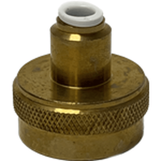 RO Brass Garden Hose Adapter 1/4" Tube ReefH2O