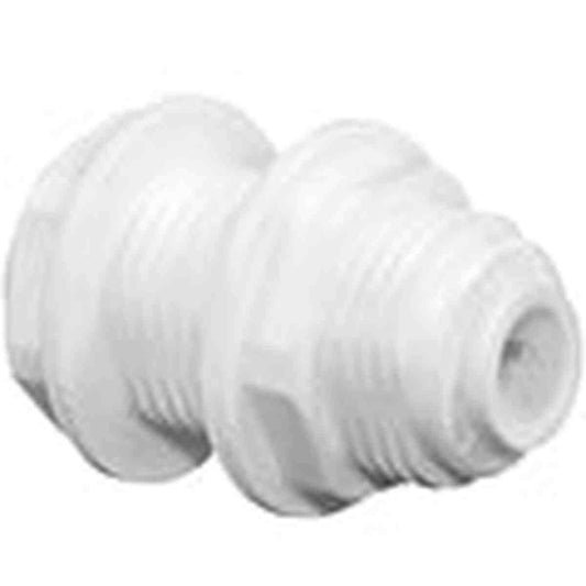 RO Bulkhead Union Connector 1/4" Tube QC x 1/4" Tube QC ReefH2O