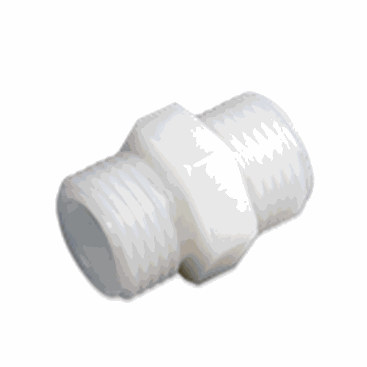 RO Central Connector 1/4" MPT x 1/4" MPT w/ O-Ring ReefH2O
