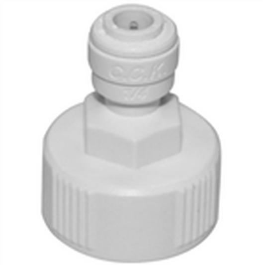 RO Garden Hose Adapter 3/4" FPT x 1/4" Tube QC ReefH2O