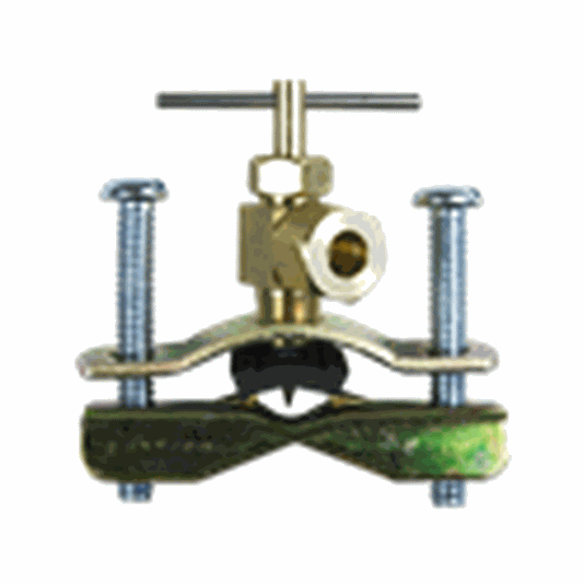 RO Self Piercing Brass Saddle Valve 1/4" Compression ReefH2O