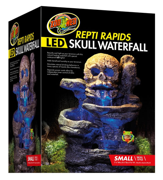 Zoo Med Repti Rapids® LED Waterfall – Small Skull Zoo-Med