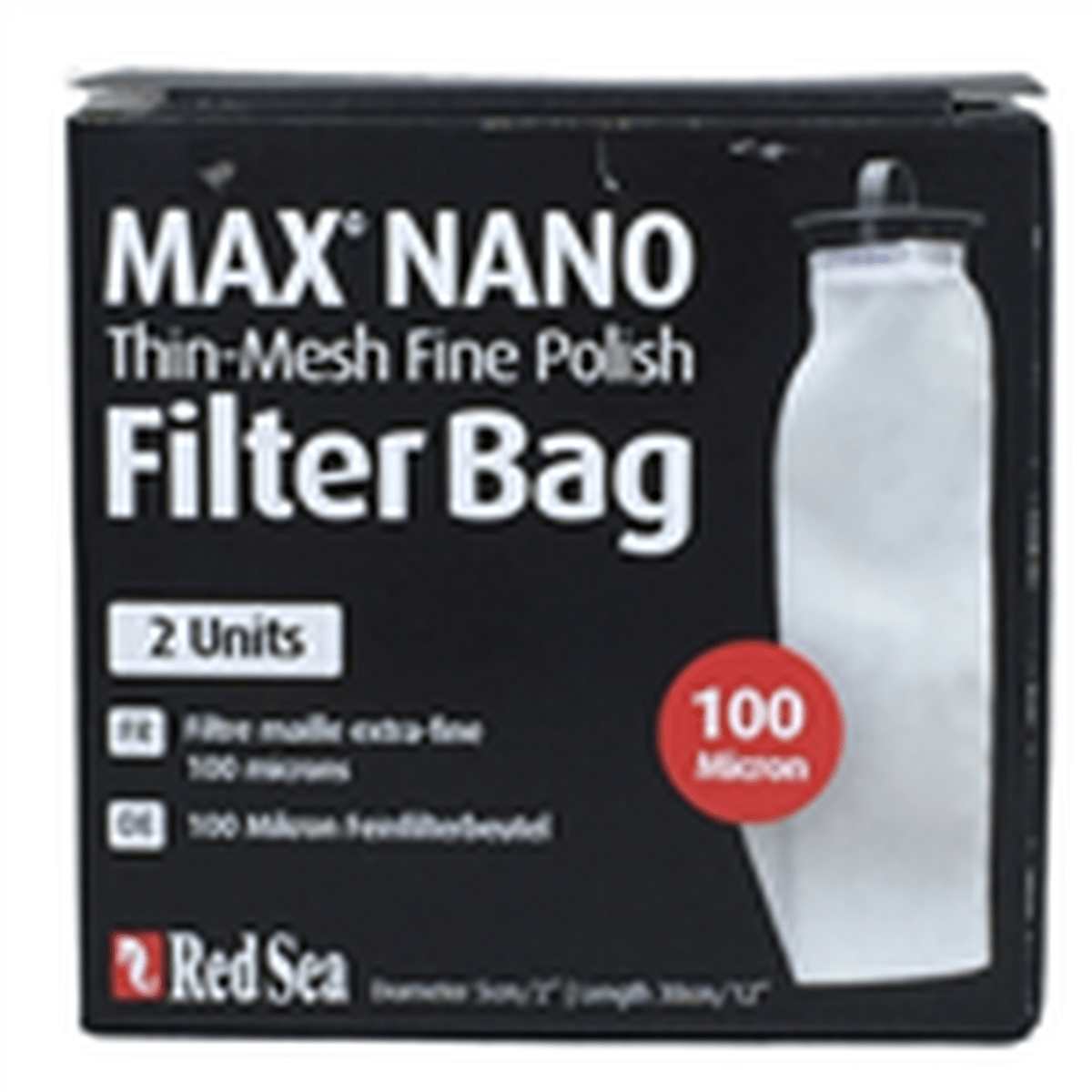Red Sea Max Nano 100 Micron Thin Mesh Filter Sock 2 Units Red Sea