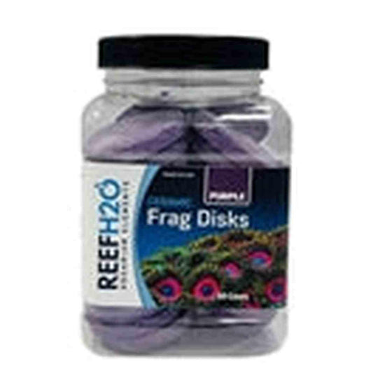 ReefH2O Bulk Ceramic Frag Disk Purple 30 Count Jar ReefH2O