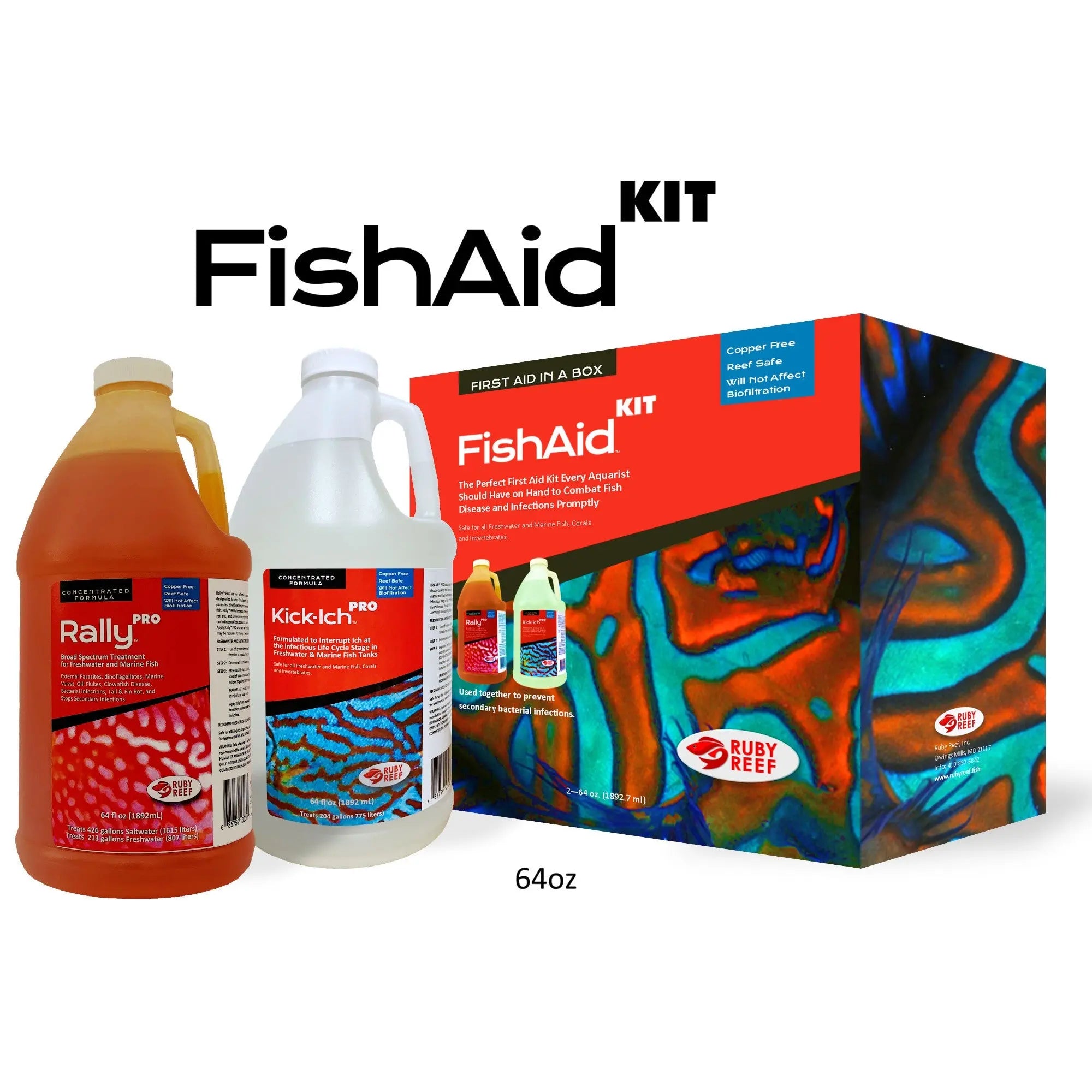 Ruby Reef Reef Fish Aid Pro Combo Pack Ruby Reef