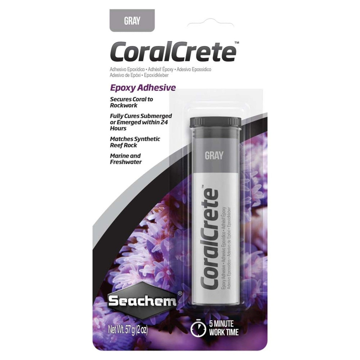 Seachem CoralCrete™ – Strong & Secure Epoxy for Coral & Rockwork