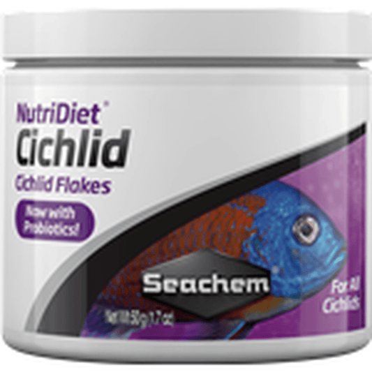 Seachem NutriDiet Cichlid Flakes w/ Probiotics 50g Seachem