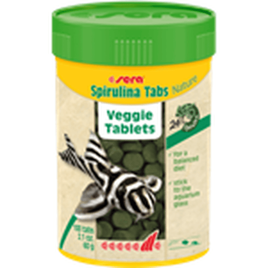 Sera Spirulina Tabs Nature Veggie Tablets 100mL - 100 Tabs Sera
