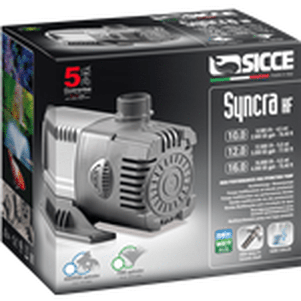 Sicce Syncra HF16 Pump 4200gph - Max Head 15.4' Sicce