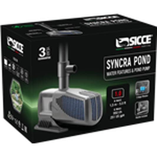 Sicce SyncraPond 1.0 Pond Pump with Fountain - 251gph Sicce