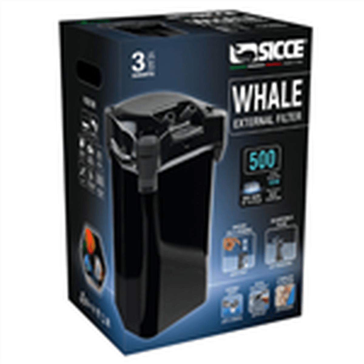 Sicce Whale 500 Canister Filter - 390gph Sicce