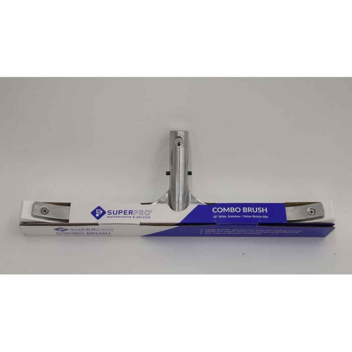 Super-Pro 18" Stainless Steel/Poly Service Grade Combo Brush.