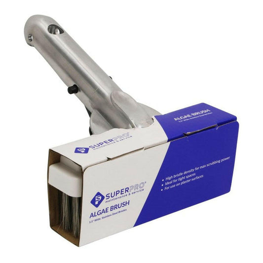 Super-Pro 5.5" Stainless Steel Service Grade Bristle Brush.