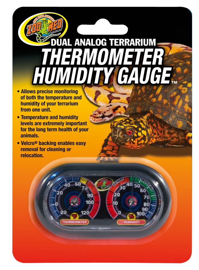 Zoo Med Dual Analog Terrarium Thermometer/Humidity Gauge™ Zoo-Med