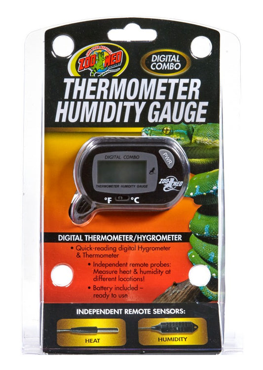 Zoo Med Digital Combo Thermometer Humidity Gauge Zoo-Med