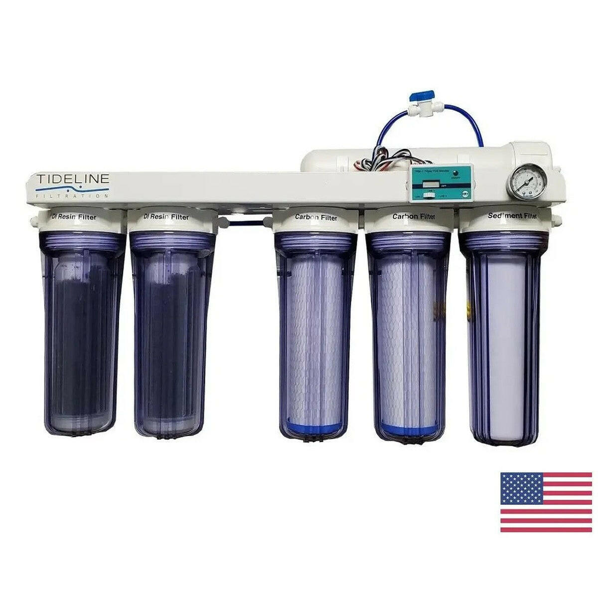 Tideline Advanced 100GPD 6-Stage Reverse Osmosis & Deionization Filter System Tideline