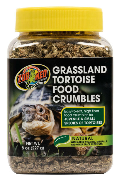 ZooMed Grassland Tortoise Food Crumbles 16oz Zoo-Med