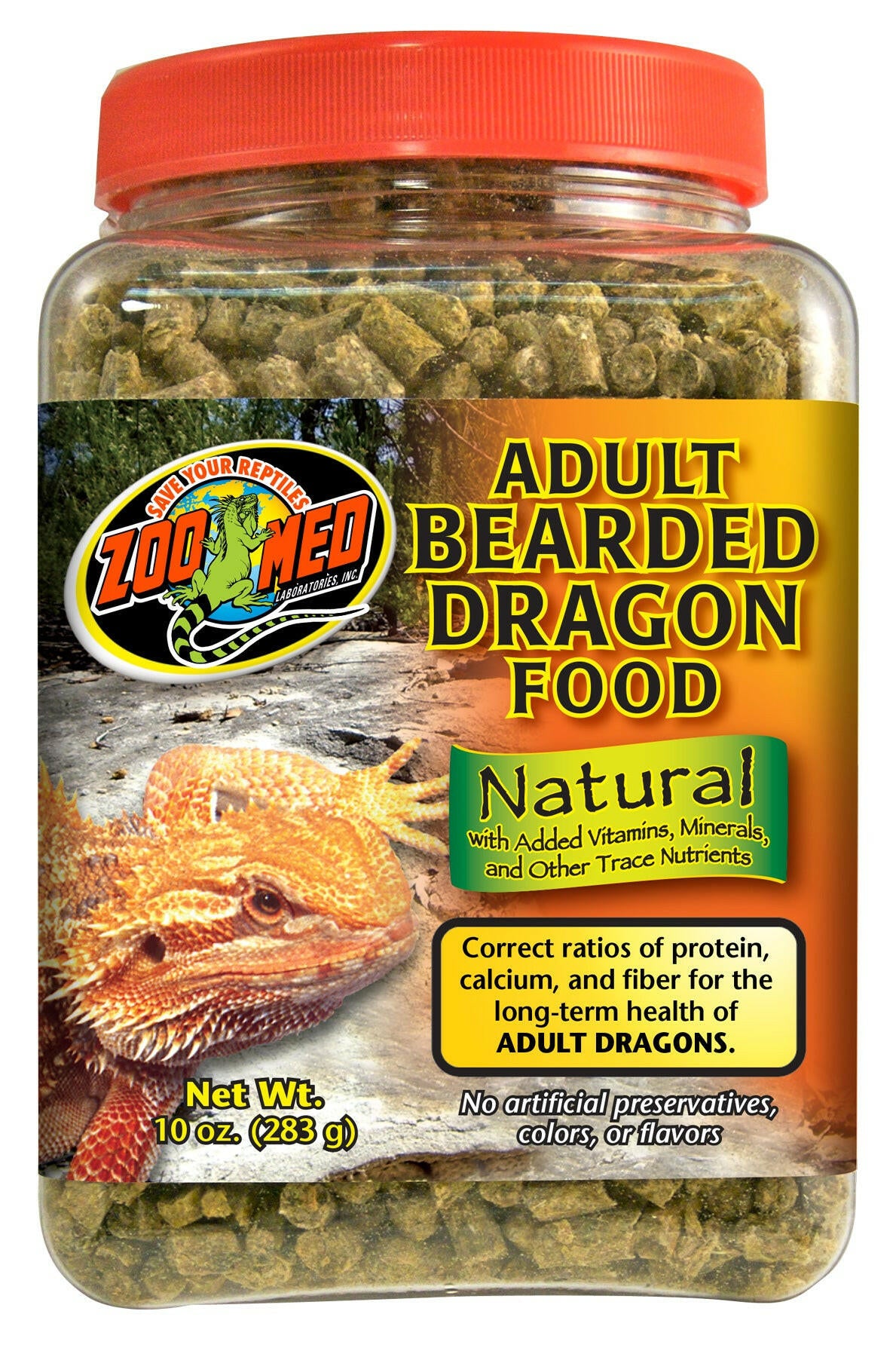 Zoo Med Bearded Dragon Food – Adult Formula.