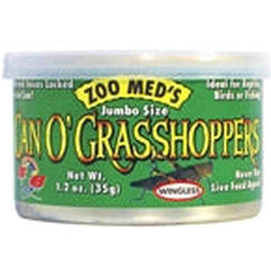 ZooMed Can O' Grasshoppers X-Large - 20/can 1.2oz ZooMed