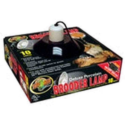 ZooMed Dlx Porcelain Clamp Lamp Blk-UL Listed 10" ZooMed
