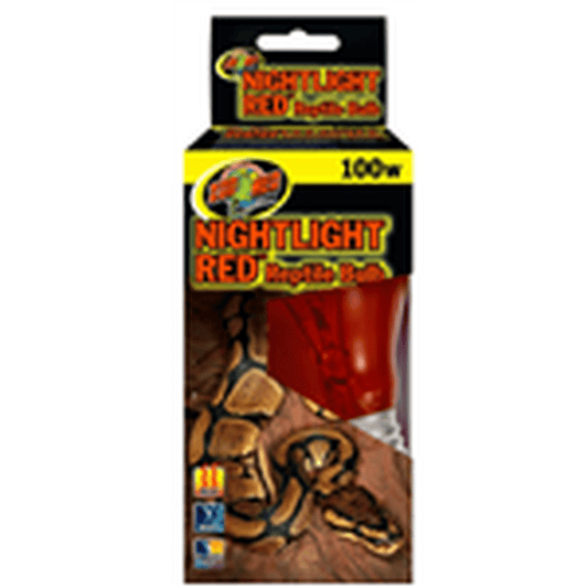 ZooMed Nightlight Red Reptile Bulb 100 Watt ZooMed