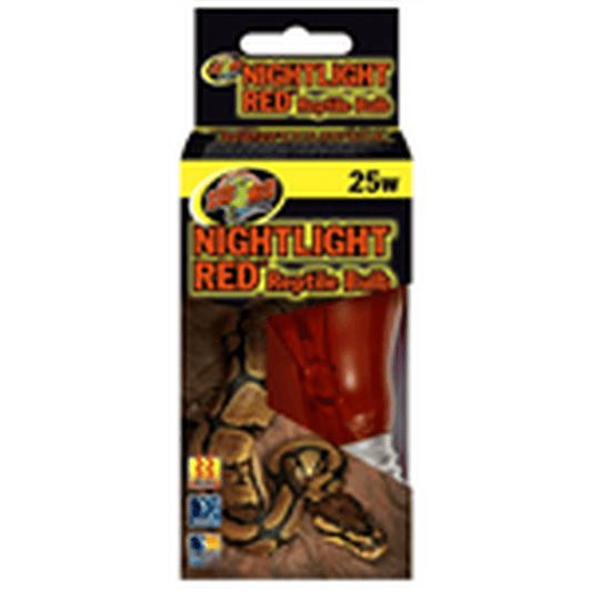 ZooMed Nightlight Red Reptile Bulb 25 Watt ZooMed