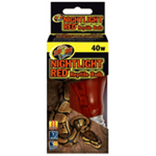 ZooMed Nightlight Red Reptile Bulb 40 Watt ZooMed