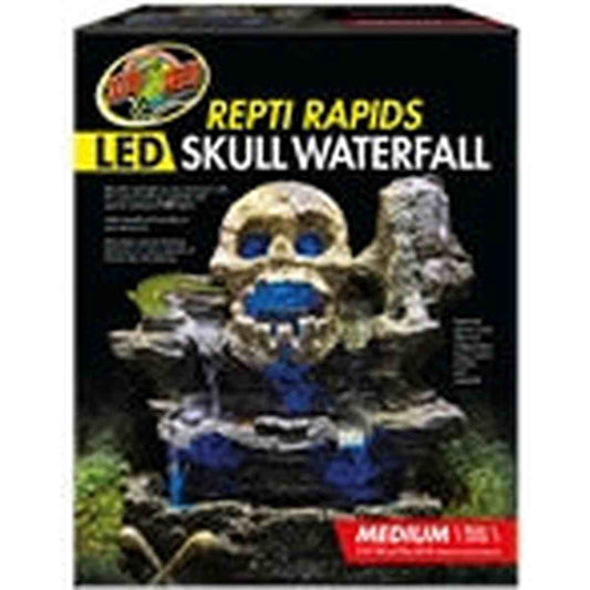 ZooMed Repti Rapids LED Skull Waterfall Medium ZooMed