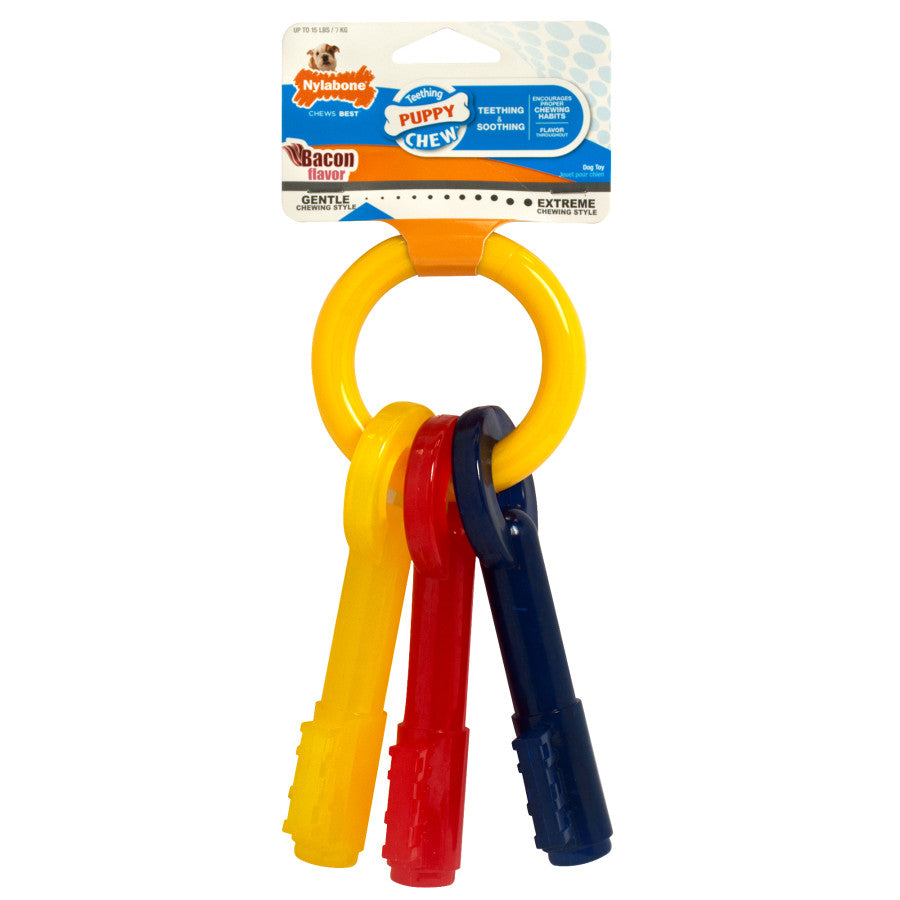 Nylabone Puppy Chew Teething Keys Dog Chew Toy