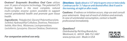 Zymox Oratene Enzymatic Brushless Oral Gel.