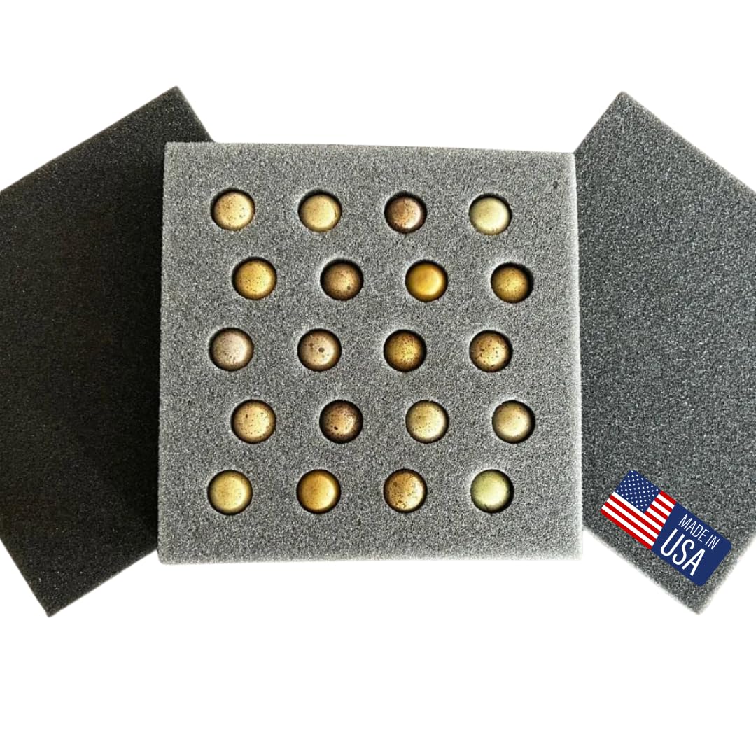 Button Quail Egg Foam Shipper 20 Hole Sets - Safe Egg Transport for Button Quail Eggs