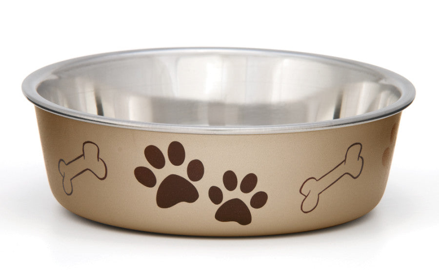 Loving Pets Metallic Dog Bowl