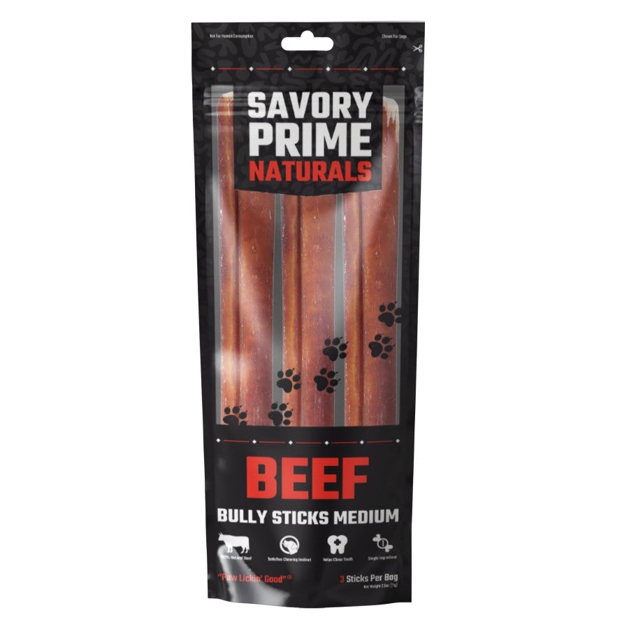 Savory Prime Naturals Beef Bully Stick Dog Chews