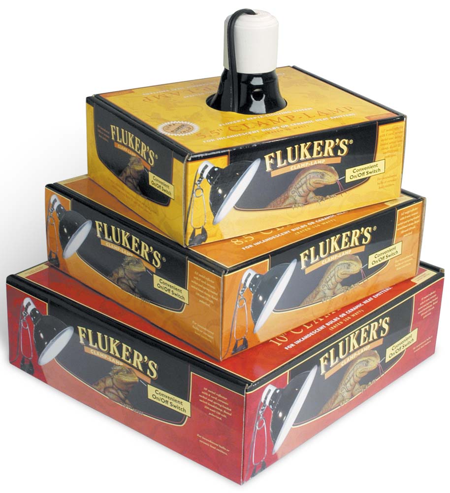 Fluker's Repta-Clamp Lamp with Switch - Black, 1ea/8.5 in