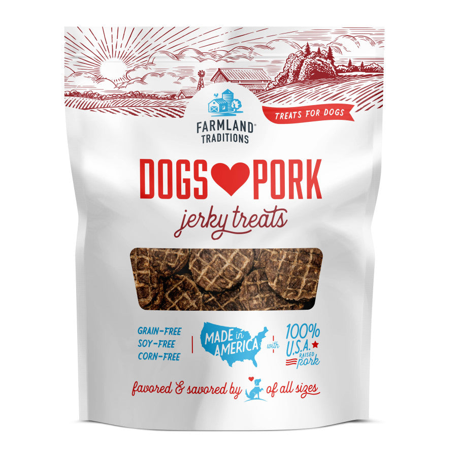 Farmland Traditions Dogs Love Pork Jerky Dog Treats