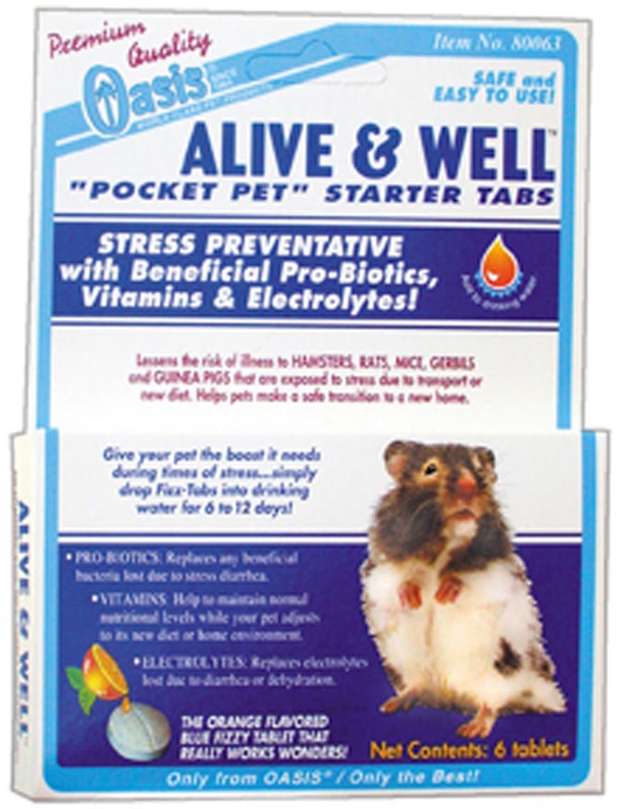 Oasis Alive & Well Probiotic Treatment Fizz-Tablets for Small Animals