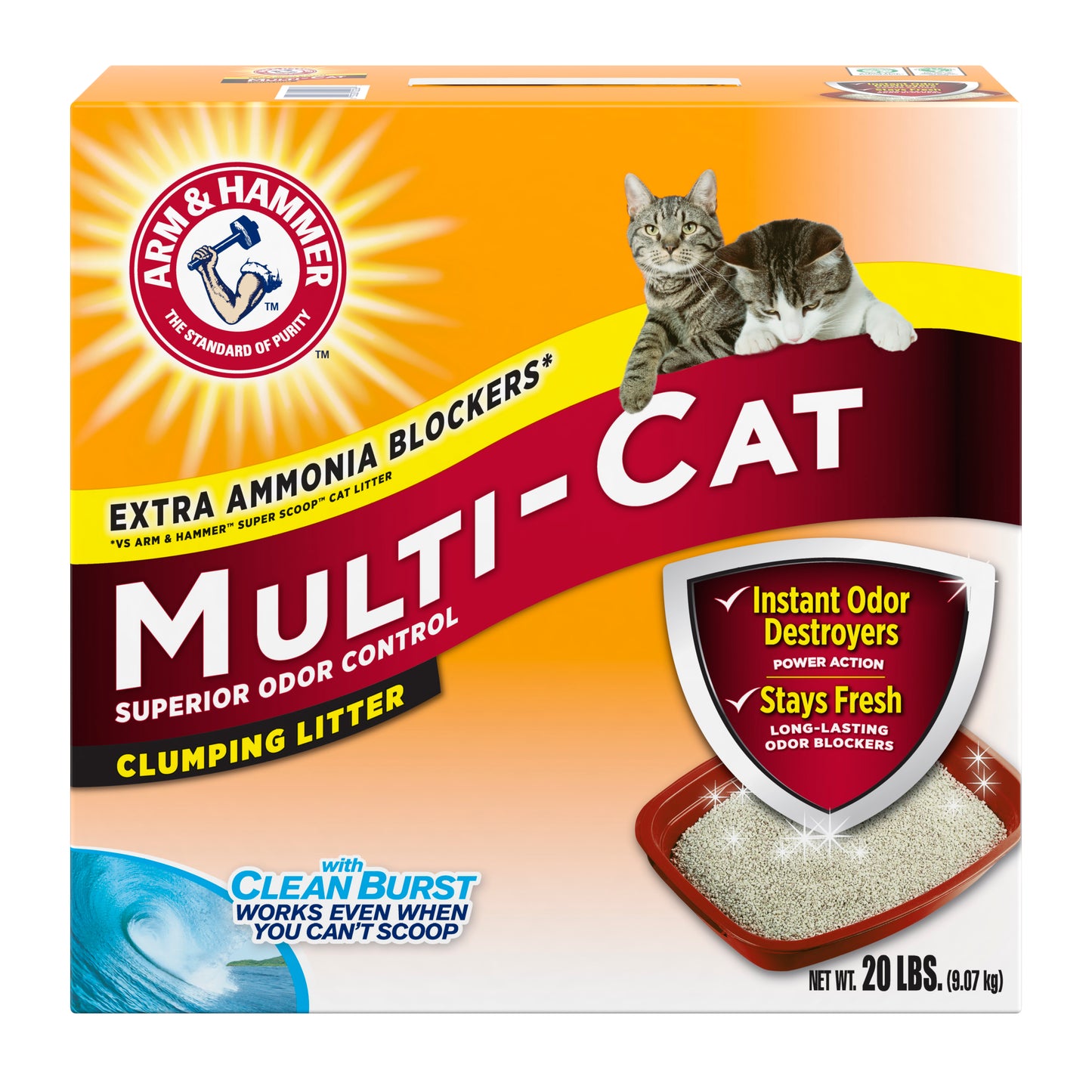 Arm and Hammer Multi-Cat Strength Clumping Cat Litter