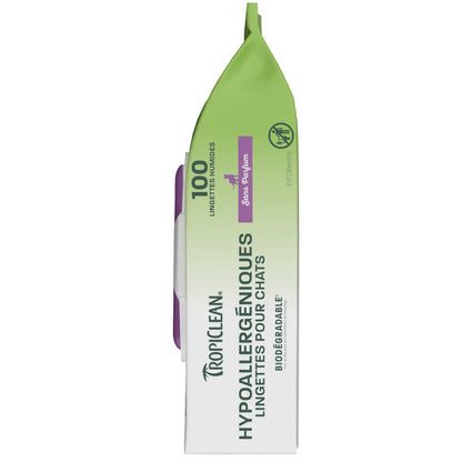 TropiClean HypoAllergenic Cat Wipes.